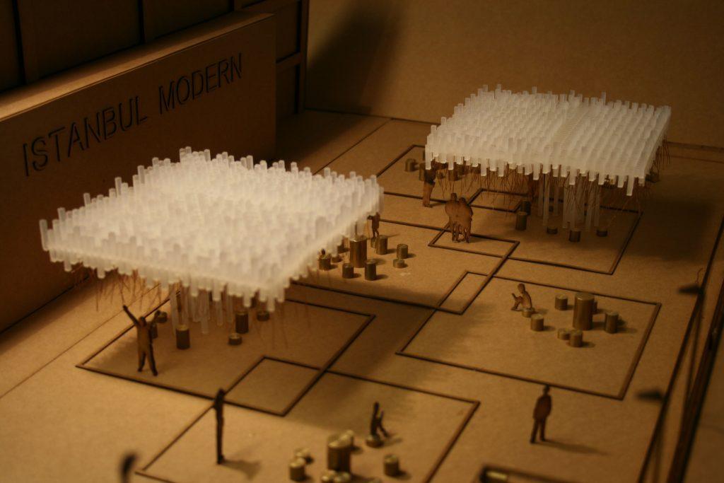 İstanbul Modern & MoMA . Ağaçların Fısıltısı projesinin maketi